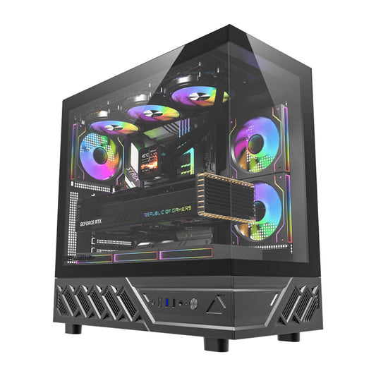 DarkFlash Computer Case DS950 Black (+6 Fans)