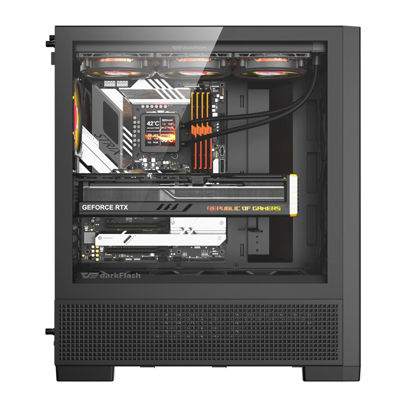 DarkFlash computer case AIRNOVA Black (+3 fans)