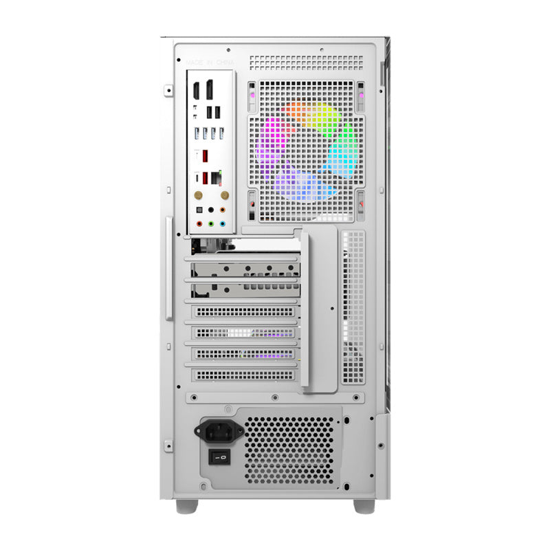 DarkFlash Computer Case DS950 White (No Fans)