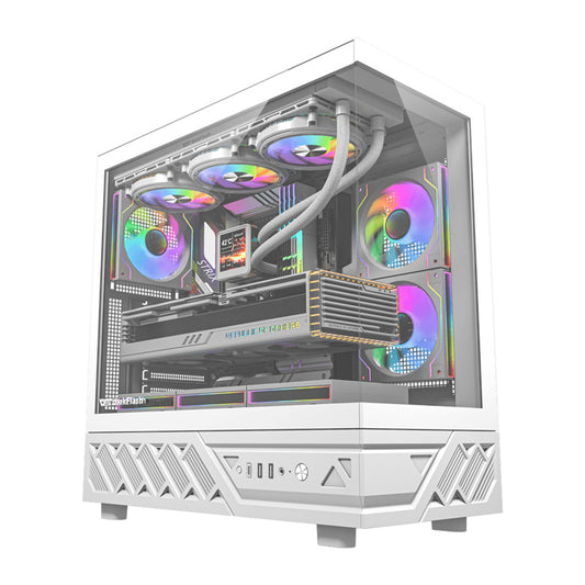 DarkFlash Computer Case DS950 White (+6 Fans)