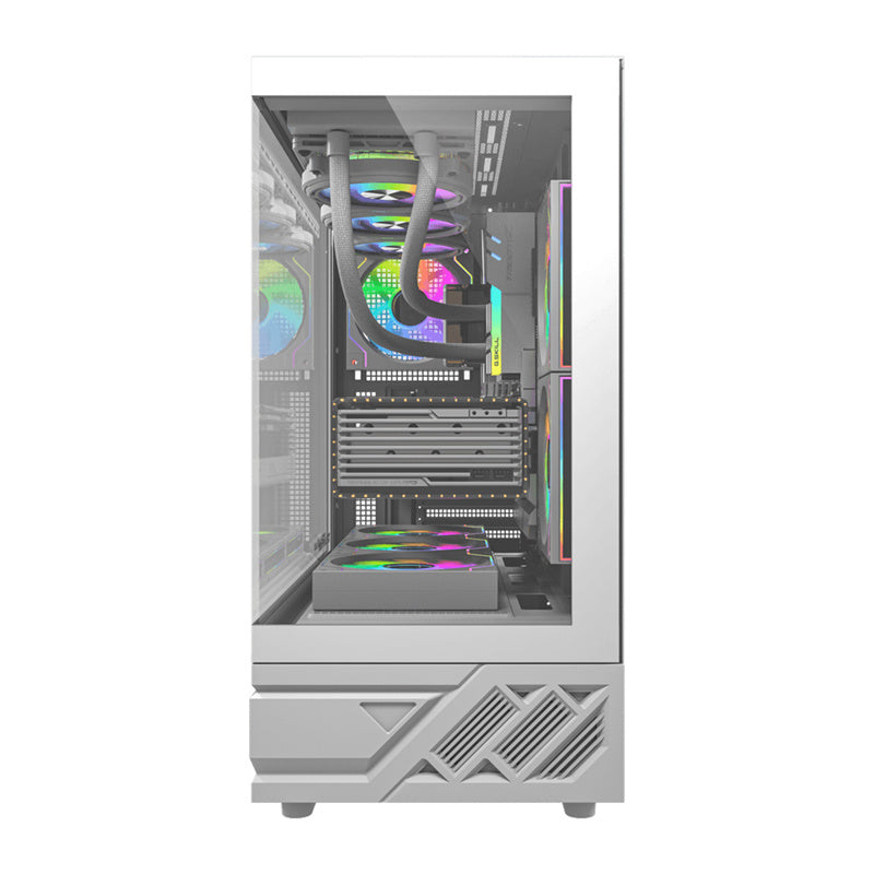 DarkFlash Computer Case DS950 White (+6 Fans)