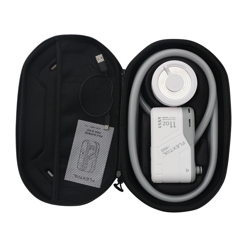 Flextail  Max Shower with storage box (white)