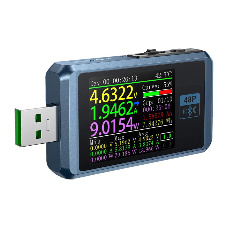 FNIRSI USB Tester with Bluetooth FNB48 BT