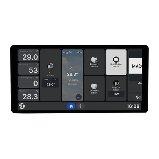 Control Panel 6.95” Shelly Wall Display X2i WiFi/BLU (silver)