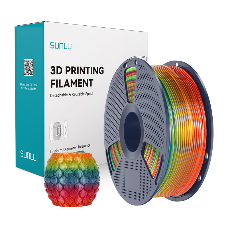 Sunlu Filament PLA Transparent Rainbow 01