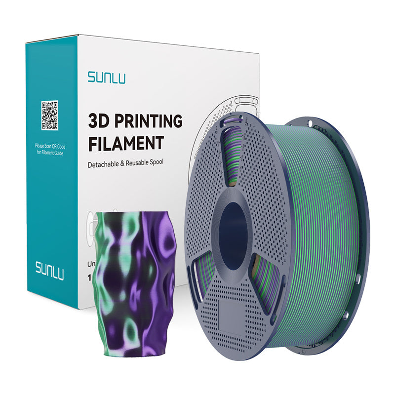 Sunlu Filament PLA+ Silk Dual Color Green Purple