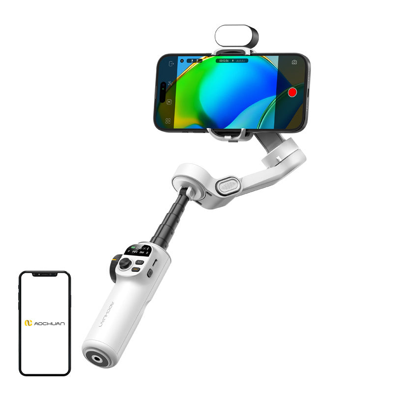Gimbal AOCHUAN X2 RGB (white)