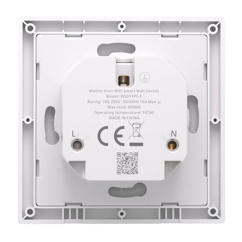 Smart wall socket Sonoff WS01TPF-E WiFi (type F)