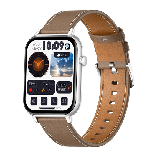 COLMI C28 Smartwatch Silver + brown leather