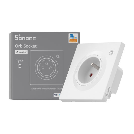 Smart wall socket Sonoff WS01TPE-E WiFi (type E)