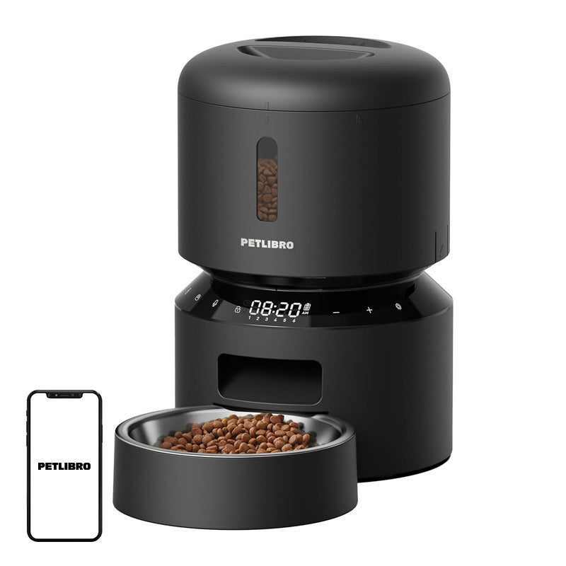 PETLIBRO Granary 5L Pet Food Dispenser with Double Bowl (black)