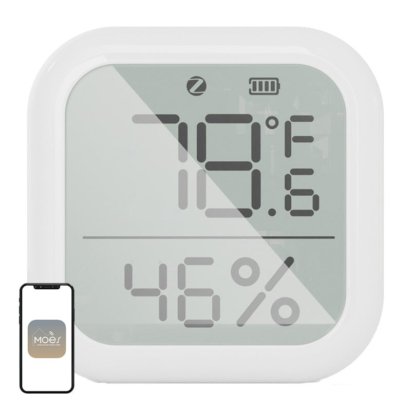 Smart Temperature and Humidity Sensor MOES ZSS-KB-TH-LF-C ZigBee LCD