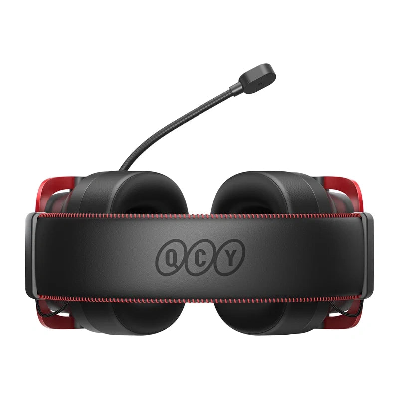 QCY Heroad VT200 Gaming Headphones (Black and Red)