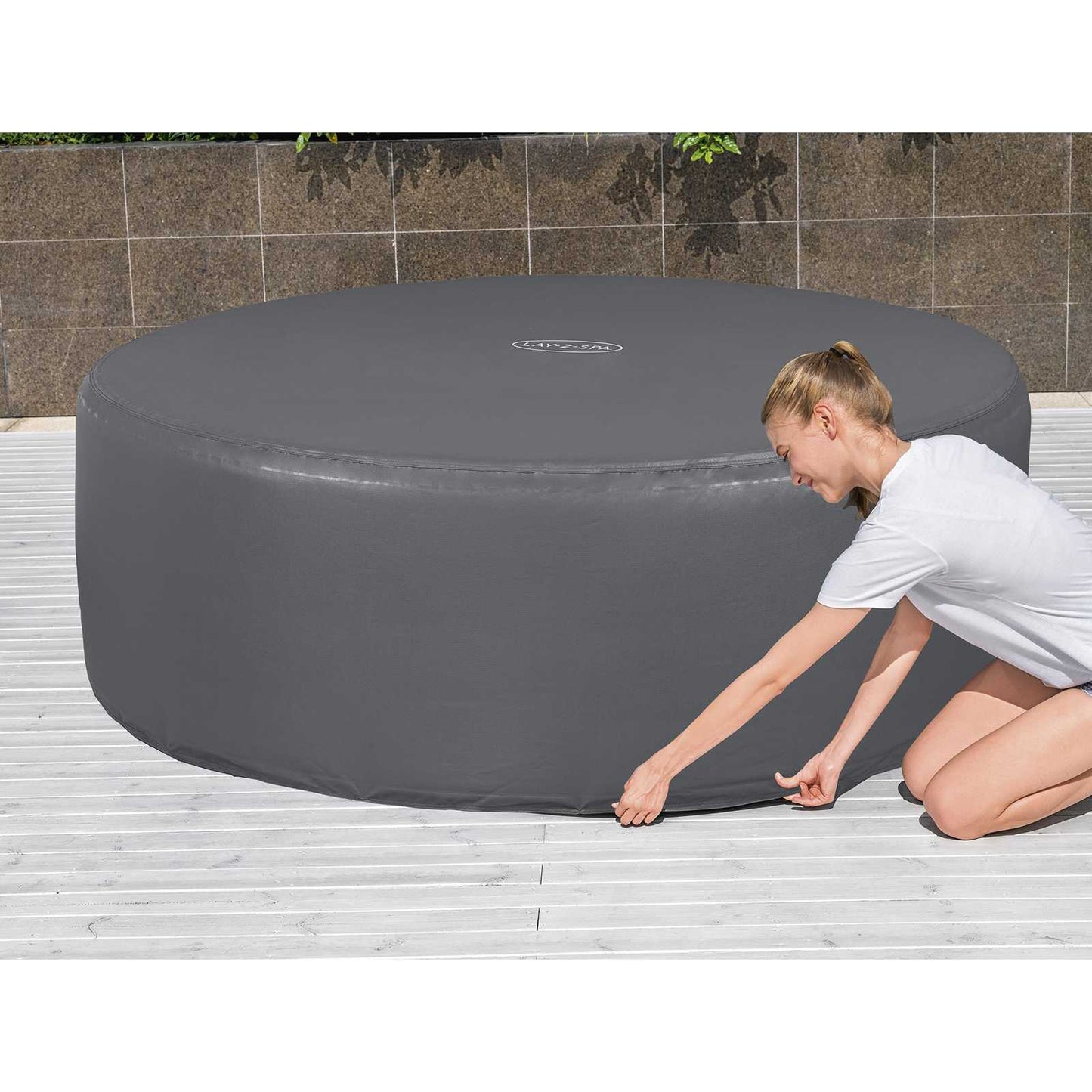 Bestway Κάλυμμα PVC και POM Γκρι
