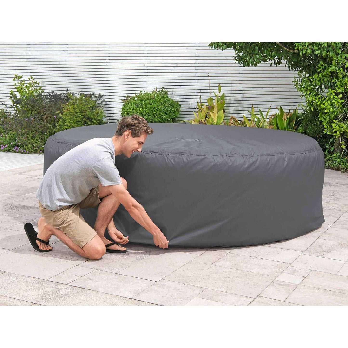 Bestway Κάλυμμα PVC και POM Γκρι
