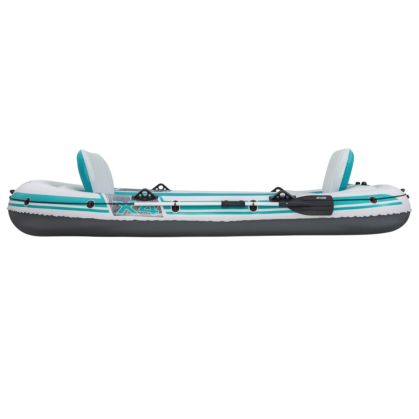 Bestway Φουσκωτή βάρκα Γκρι και Λευκό 3,15 x 1,65 μ PVC