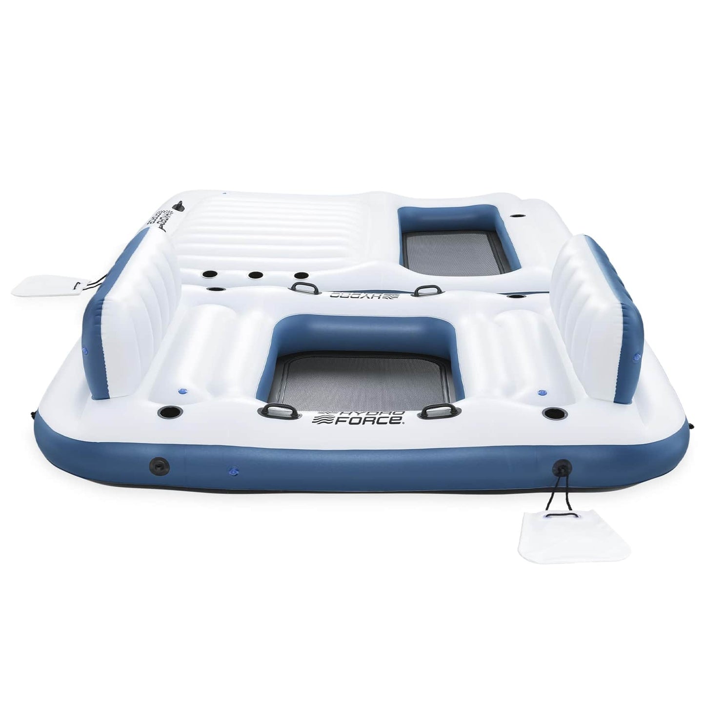 Bestway Πλωτό Νησί Hydro-Force 2 τμχ. 269 x 182 x 67 εκ Λευκό και Μπλε