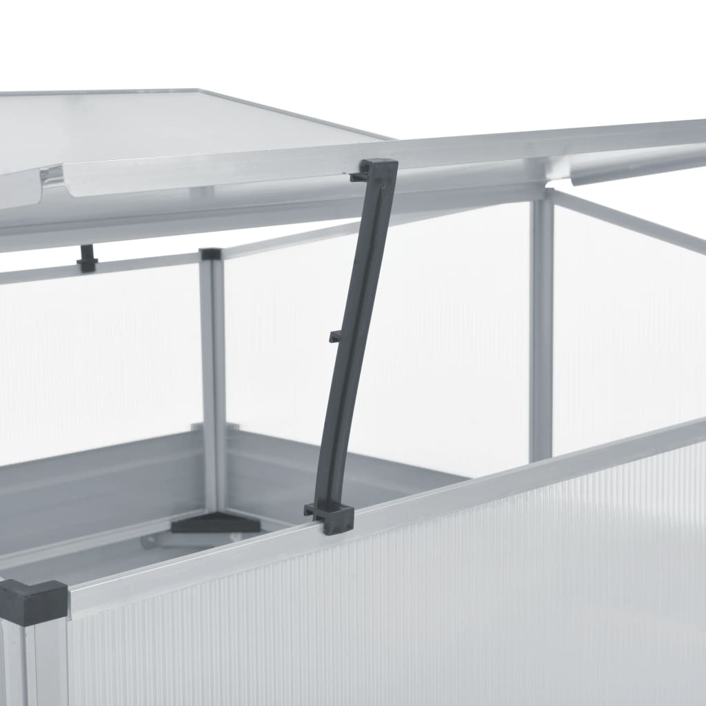 vidaXL Θερμοκήπιο Γκρι 100 x 100 x 85 εκ. από Γαλβανισμένο Χάλυβα