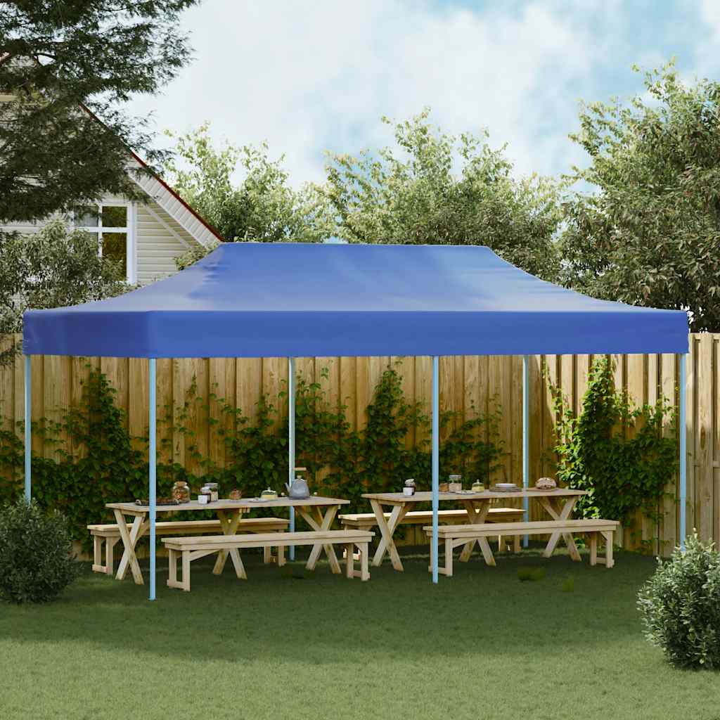 vidaXL Τέντα Εκδηλώσεων Πτυσσόμενη Pop-Up Μπλε 3 x 6 μ.