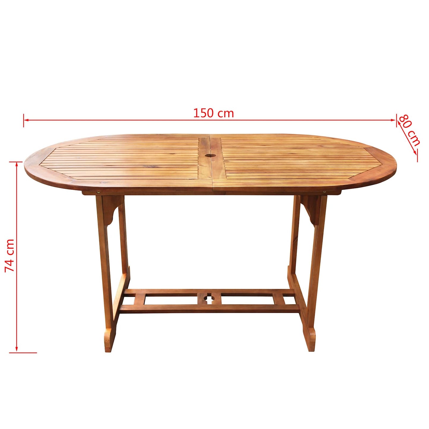 vidaXL Σετ επίπλων Καφέ ξύλο