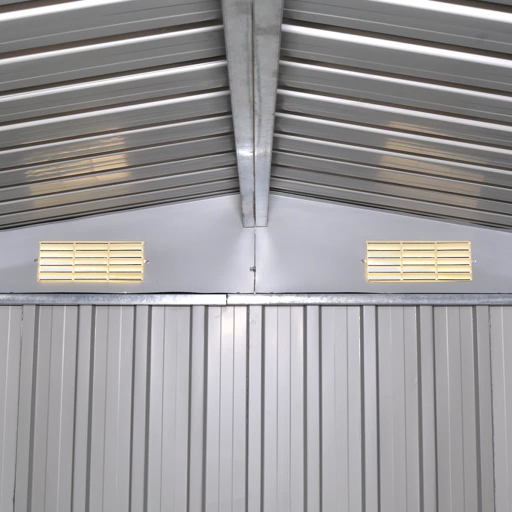 vidaXL Αποθήκη Κήπου Πράσινη 257 x 205 x 178 εκ. Μεταλλική