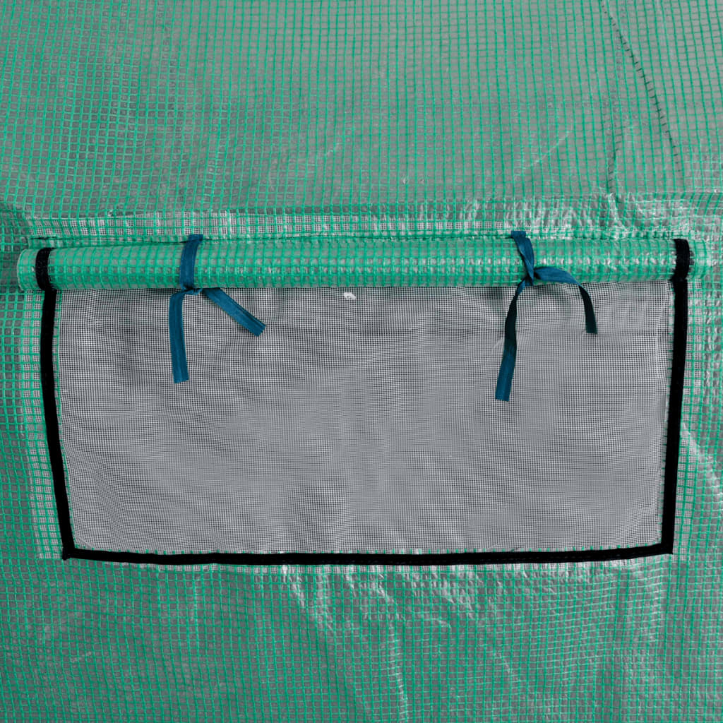 vidaXL Θερμοκήπιο Φορητό Walk-in 18 μ² Πολυαιθυλένιο / Ατσαλ. Σκελετός