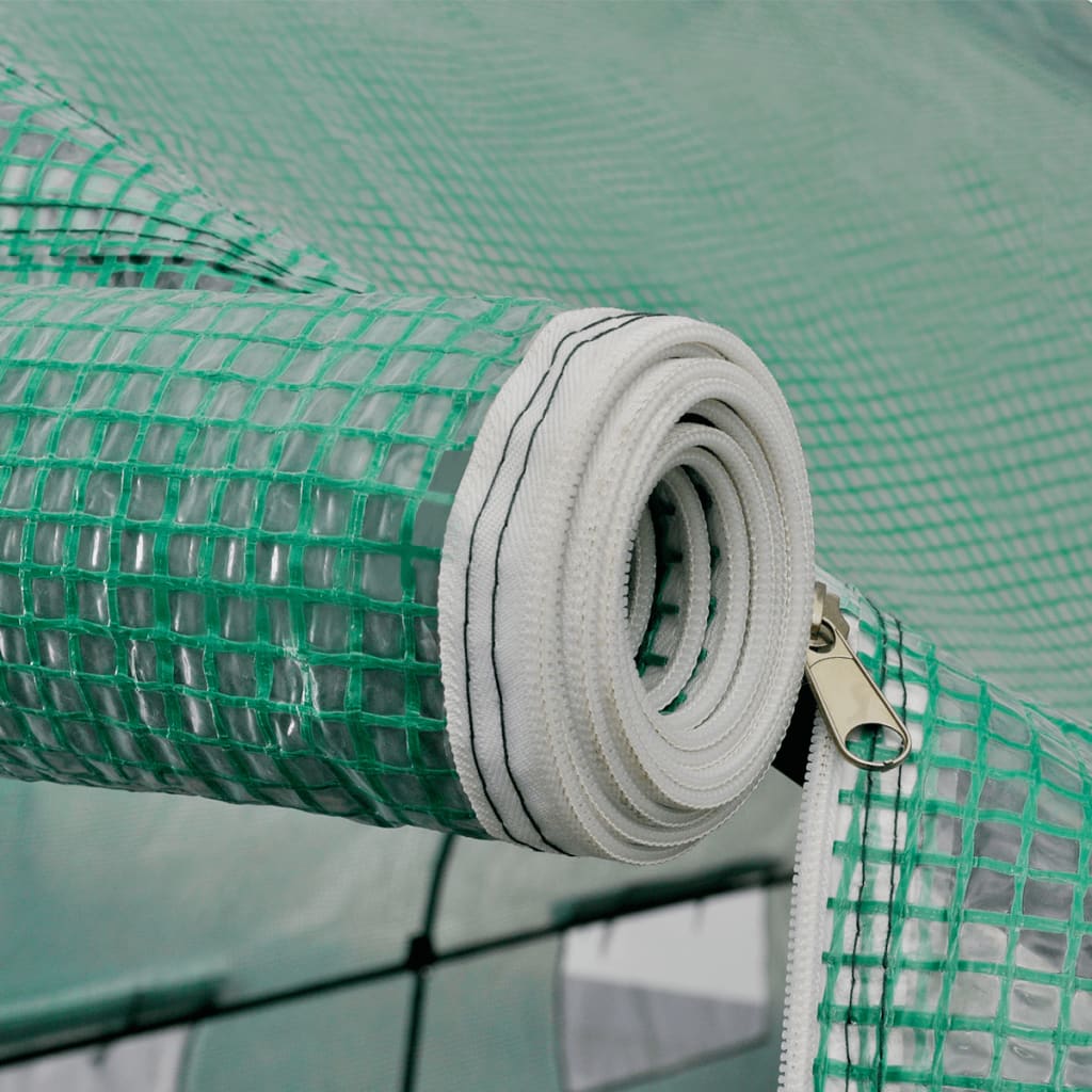 vidaXL Θερμοκήπιο Φορητό Walk-in 18 μ² Πολυαιθυλένιο / Ατσαλ. Σκελετός