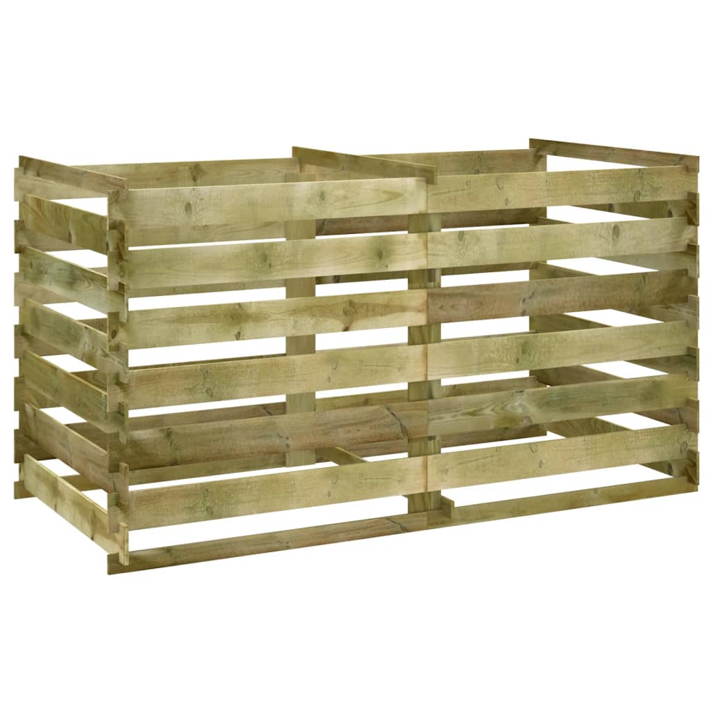 vidaXL Κάδος Κομποστοποίησης 180 x 90 x 90 εκ. Εμποτισμένο Ξύλο Πεύκου