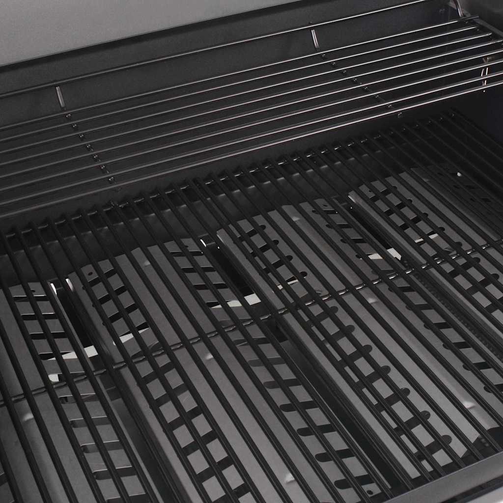 vidaXL Γκριλ Μπάρμπεκιου με Αέριο Ασημί Ανοξείδωτο ατσάλι