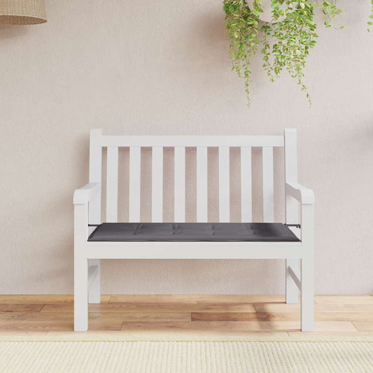 vidaXL Μαξιλάρι Πάγκου Κήπου Ανθρακί 120x50x4 εκ. Ύφασμα Oxford