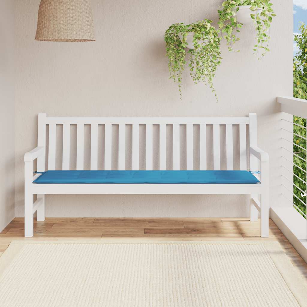 vidaXL Μαξιλάρι Πάγκου Κήπου Μπλε 180 x 50 x 3 εκ. Ύφασμα Oxford
