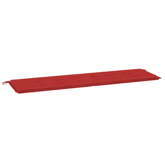vidaXL Μαξιλάρι Πάγκου Κήπου Κόκκινο 180x50x3 εκ. Ύφασμα Oxford