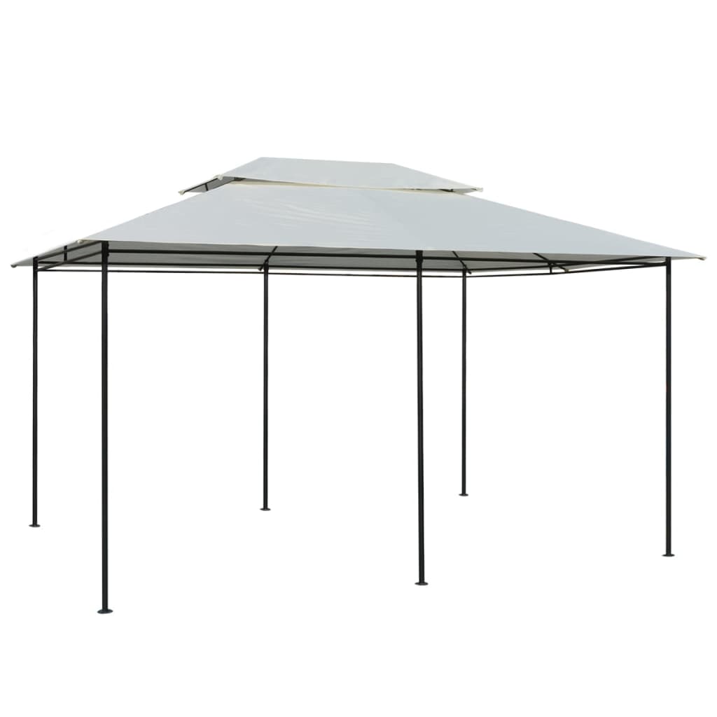 vidaXL Τέντα Εκδηλώσεων Κήπου με Κουρτίνες Λευκή 4 x 3 μ.