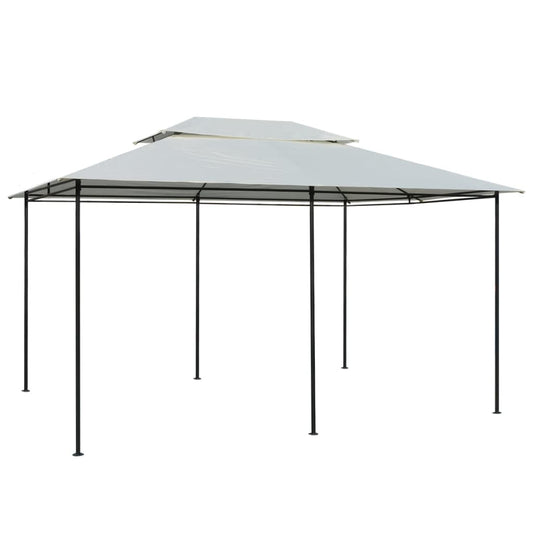 vidaXL Τέντα Εκδηλώσεων Κήπου με Κουρτίνες Λευκή 4 x 3 μ.