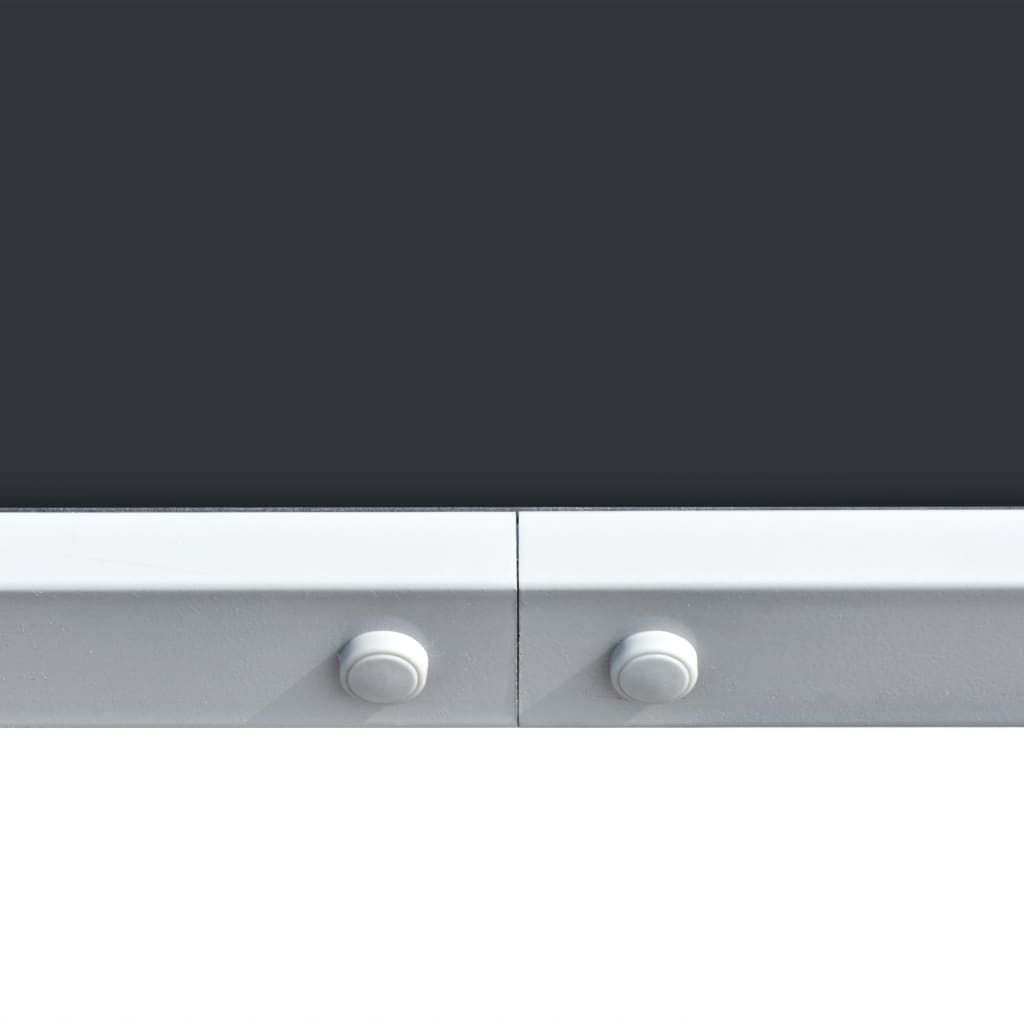 vidaXL Τραπέζι Κήπου Μαύρο 150 x 90 x 74 εκ. Ατσάλινο