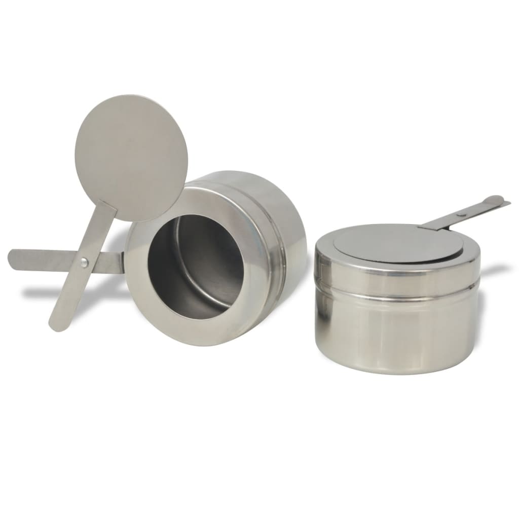 vidaXL Σετ Επιτραπέζιου Μπεν Μαρί 3 τεμ. από Ανοξείδωτο Ατσάλι
