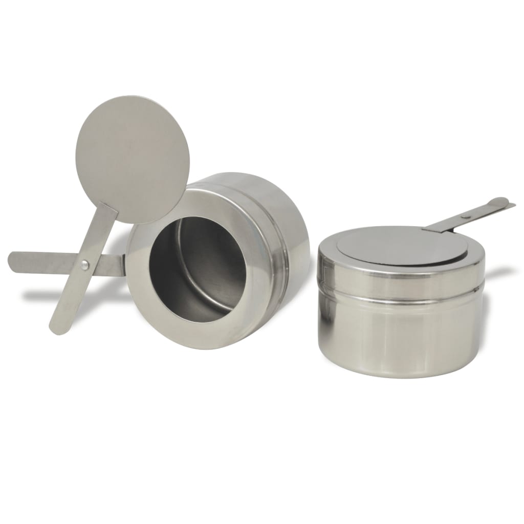 vidaXL Σετ Επιτραπέζιου Μπεν Μαρί 4 τεμ. από Ανοξείδωτο Ατσάλι