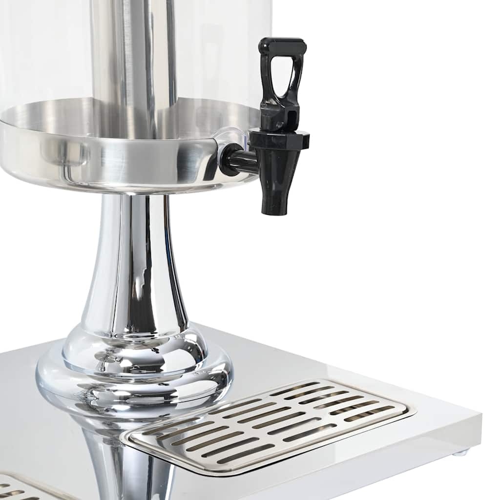 vidaXL Διανεμητής Χυμού Τριπλός 3 x 8 Λίτρα από Ανοξείδωτο Ατσάλι