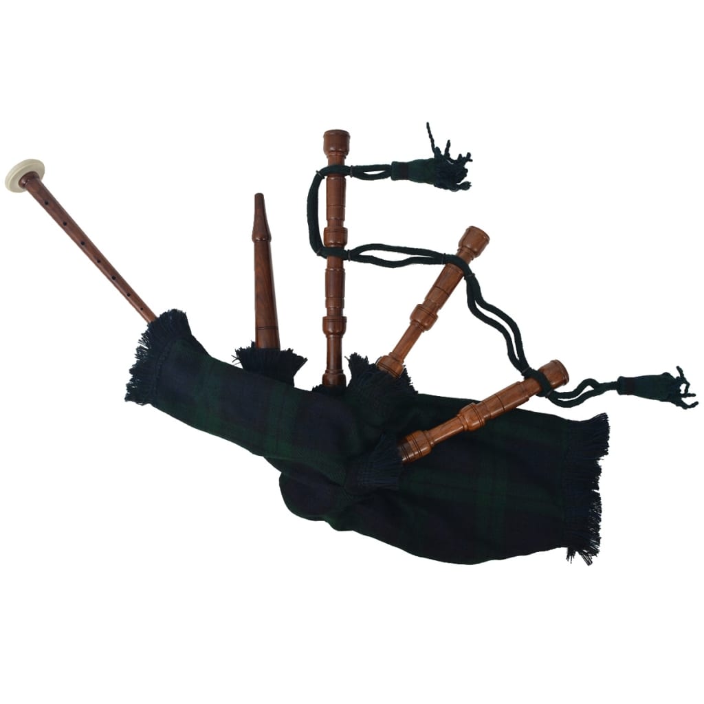 vidaXL Γκάιντα Σκωτσέζικη Παιδική Σκωτσέζικο Καρό Πράσινο Black Watch