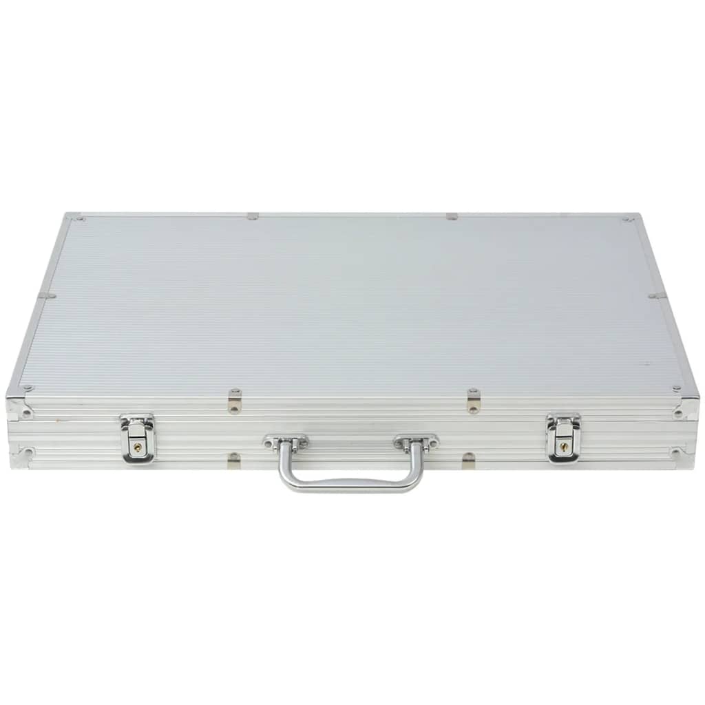 vidaXL Σετ Πόκερ με 1000 Μάρκες από Αλουμίνιο