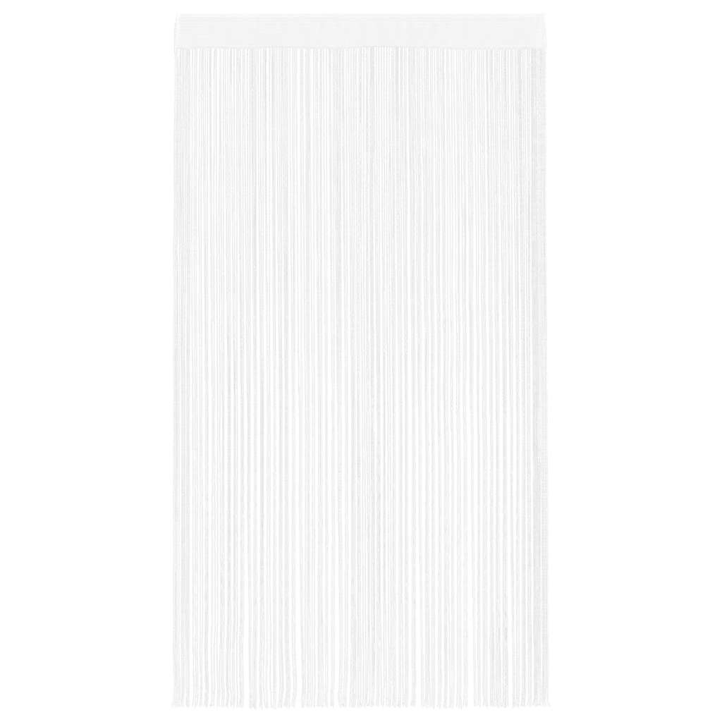 vidaXL Κουρτίνες με Κρόσσια 2 τεμ. Λευκές 100 x 250 εκ.