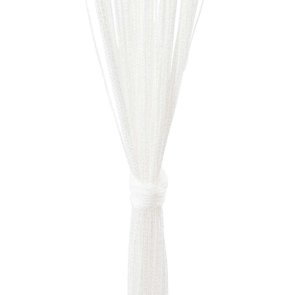 vidaXL Κουρτίνες με Κρόσσια 2 τεμ. Λευκές 100 x 250 εκ.