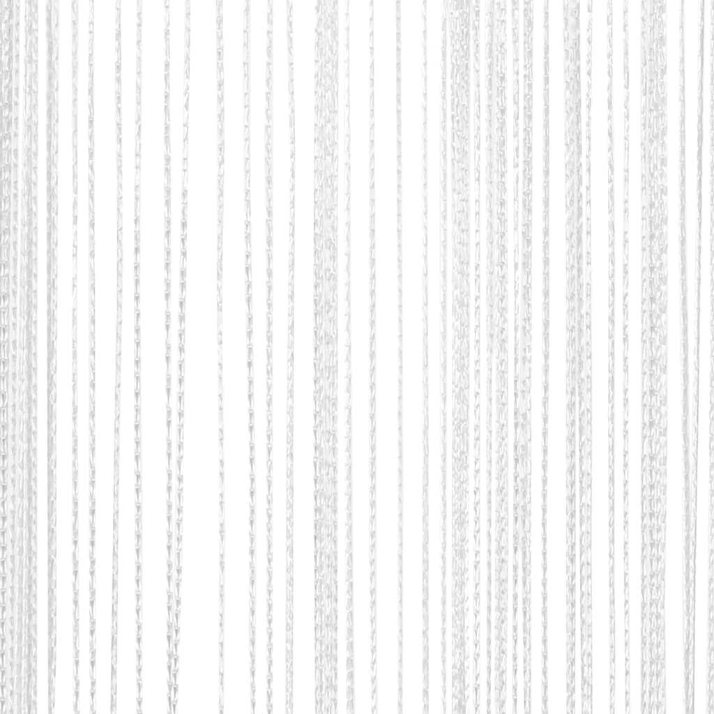 vidaXL Κουρτίνες με Κρόσσια 2 τεμ. Λευκές 100 x 250 εκ.