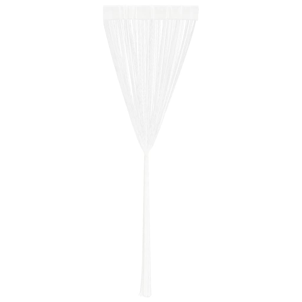 vidaXL Κουρτίνες με Κρόσσια 2 τεμ. Λευκές 140 x 250 εκ.