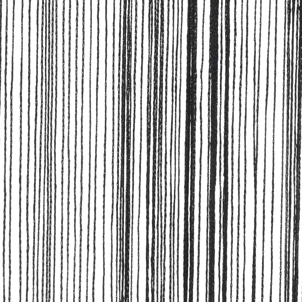 vidaXL Κουρτίνες με Κρόσσια 2 τεμ. Μαύρες 100 x 250 εκ.