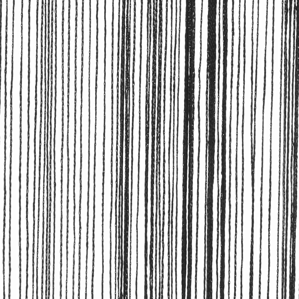 vidaXL Κουρτίνες με Κρόσσια 2 τεμ. Μαύρες 140 x 250 εκ.