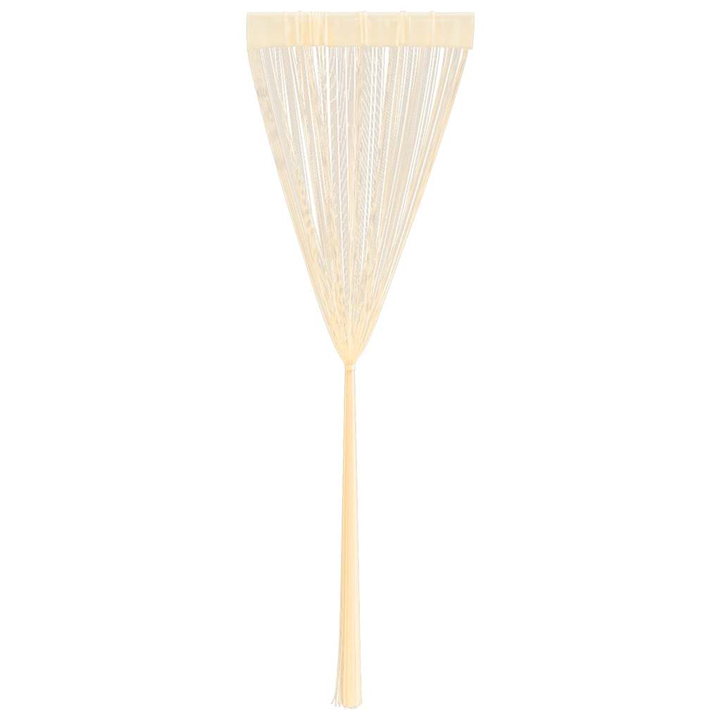 vidaXL Κουρτίνες με Κρόσσια 2 τεμ. Κρεμ 100 x 250 εκ.