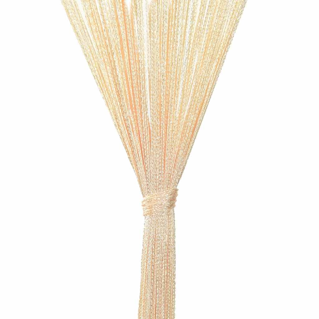 vidaXL Κουρτίνες με Κρόσσια 2 τεμ. Κρεμ 100 x 250 εκ.