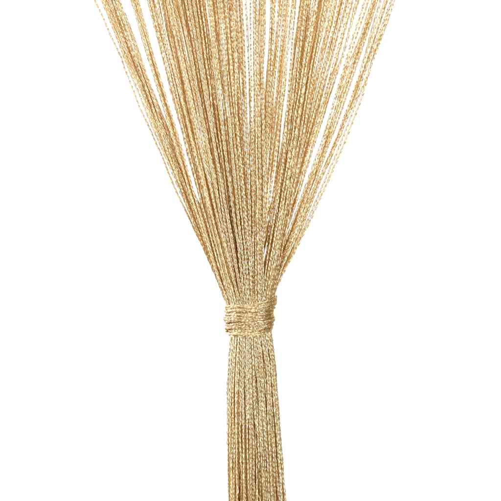 vidaXL Κουρτίνες με Κρόσσια 2 τεμ. Μπεζ 100 x 250 εκ.