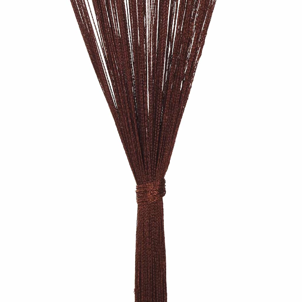 vidaXL Κουρτίνες με Κρόσσια 2 τεμ. Καφέ 140 x 250 εκ.